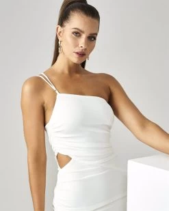 BWLDR Women's Matias Dress X Kristina - White -Madam Clothing Store f433b490e0d621d5d2dfb8304c7bca70