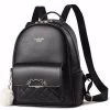 Beakey Mini Backpack For Women Cute Leather Small Bookbag With Cat Shaped Lock-Black -Madam Clothing Store f4789edd078b1fc65f31f90248f71b9a