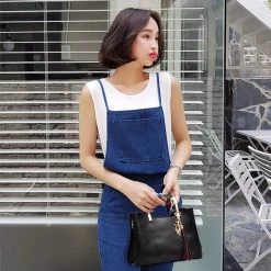 Beakey Ladies Leather Vintage Handbag Large Capacity Shoulder Bag-Black -Madam Clothing Store f539bbf666c0f87d06cf15b04ca138b2