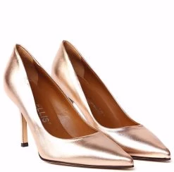 Marc Ellis Women's Laminate Bronze Leather Pump Bronze -Madam Clothing Store f6b5c3d5175db5457aeb460bd23b1359