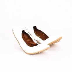 Foldy Women's Foldable Ballerina Flats - White -Madam Clothing Store f6b753a7a8aa27df30e17c05aeb7c45e