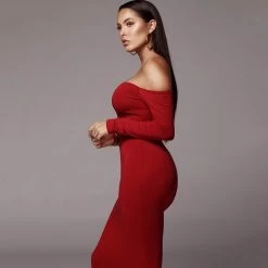 Liva Girl Heipi & Co Women's One Shoulder Bodycon Dress - Red -Madam Clothing Store f70bddc883c9d2ac7de93729f931bf4f