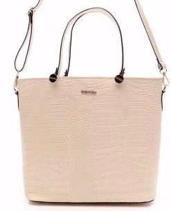 Bosccolo Women's Ecru Leather Shoulder Bag -Madam Clothing Store f89617e3e2f97110836c6da8220b03e2