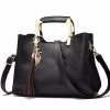 Beakey Ladies Leather Vintage Handbag Large Capacity Shoulder Bag-Black -Madam Clothing Store f9e5a0c8b5967384402234d36cf09204