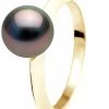 Love In Saint Germain Women's Tahitian Pearl Ring 8-9 Mm - Yellow Gold -Madam Clothing Store fa2ace64e399348efa45433d8d8524fd