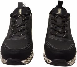 Skechers Womens Uno 2 Spottastic Comfortable Memory Foam Shoes - Black/Leopard -Madam Clothing Store fa96001072b03ade580715315bda07a0