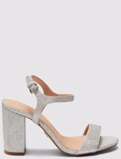 Novo Shoes PROSECCO Womens Evening Shoes In Silver