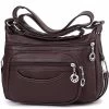 Beakey Women Crossbody Bag Leather Handbag Pocketbook Lightweight Shoulder Purse-DarkBrown -Madam Clothing Store fbb14794d889d4c0b852a13d3e94d61d