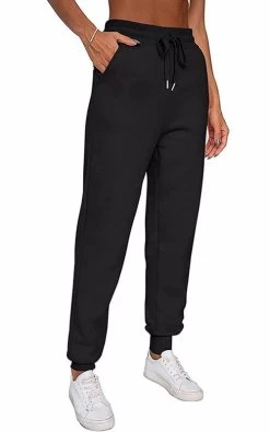 Beakey Womens Warm Sweatpants Sherpa Lined Winter Athletic Jogger Pants-Dark Grey -Madam Clothing Store fc136d24999cf250ed9740bc07398cae