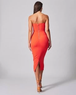 BWLDR Women's Bardwell Dress X Kristina - Tangerine 10 BWLDR Women's Bardwell Dress X Kristina - Tangerine -Madam Clothing Store fd14524ce87eea3f09eb3101243e63ec