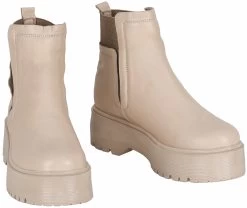 Noosy Women's Genuine Leather Boots - Cream -Madam Clothing Store fde2e51f 5b97 4ed7 8afd 9be0dc9e8038