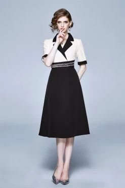 By Graziella Women's Flared Dress - White -Madam Clothing Store fdf0a44c 43ea 47a0 92fd dbc56ecb9b9b