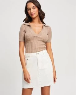 TUSSAH Women's Lola Skirt - White -Madam Clothing Store ff4332e0f2b425e8fcef276ffe5052b8