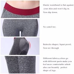 Workout Leggings Yoga Pants, Gym Athletic Tights For Women Mid Waist Seamless Running Sports Deep Gr 13 Workout Leggings Yoga Pants, Gym Athletic Tights For Women Mid Waist Seamless Running Sports Deep Gr -Madam Clothing Store ffb6adfd969fe2368ef2405a3385a8c3